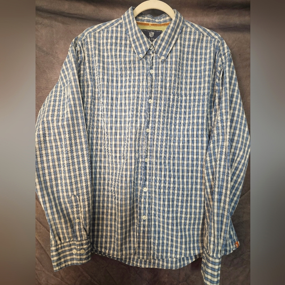 Duck Head Blue and White Casual Button Down Shirt